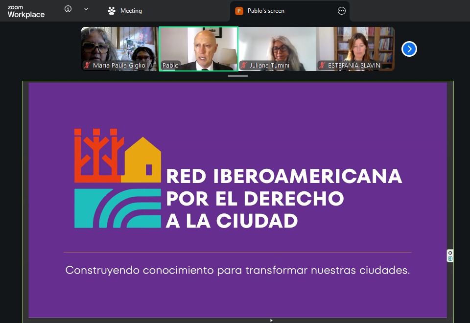 Presentación Red Iberoamericana por el derecho a la ciudad